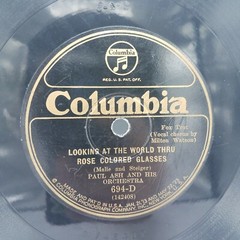 Pre War Dance Band PAUL ASH Her Beaus Are ONly Rainbows COLUMBIA 694 V+