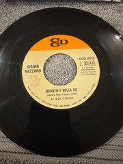 Gianni Nazzaro 2 Italian 45 RPM Lot w/ Picture Sleeves CGD 1972 1974 VG+