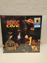 NEW SEALED. AC/DC Live 2LP GOLD Vinyl 50th Anniversary Collector’s Edition