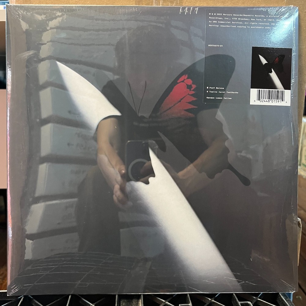 Twelve Carat Toothache by Post Malone (Record, Yellow) Sealed Shelf wear *