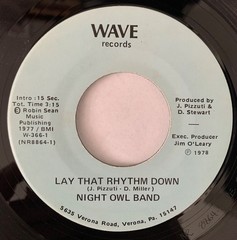 NIGHT OWL BAND Lay That Rhythm Down 7″ 45rpm WAVE 70s funk