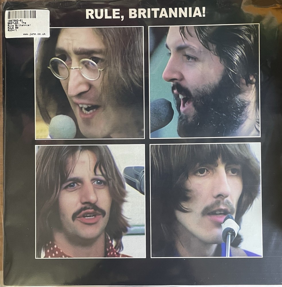 The BEATLES Rule Britannia! Apple Label Black Vinyl Record LAST !