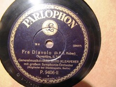 1929 OTTO KLEMPERER Berlin State Opera Auber FRA DIAVOLO OVERTURE Parlophon 9406