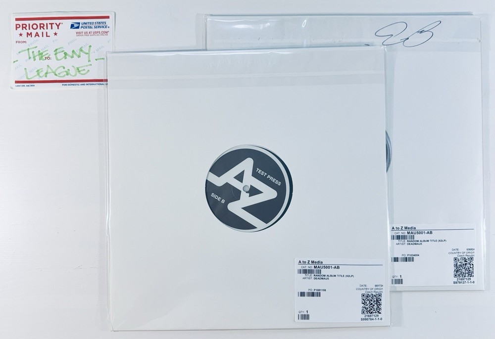 Deadmau5 Random Album Title 2LP /50 TEST PRESSING Autographed Signed New Sealed