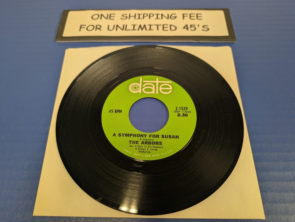 The Arbors – A Symphony For Susan / Love Is The Light -1966 Rock 45 VG+ VINYL