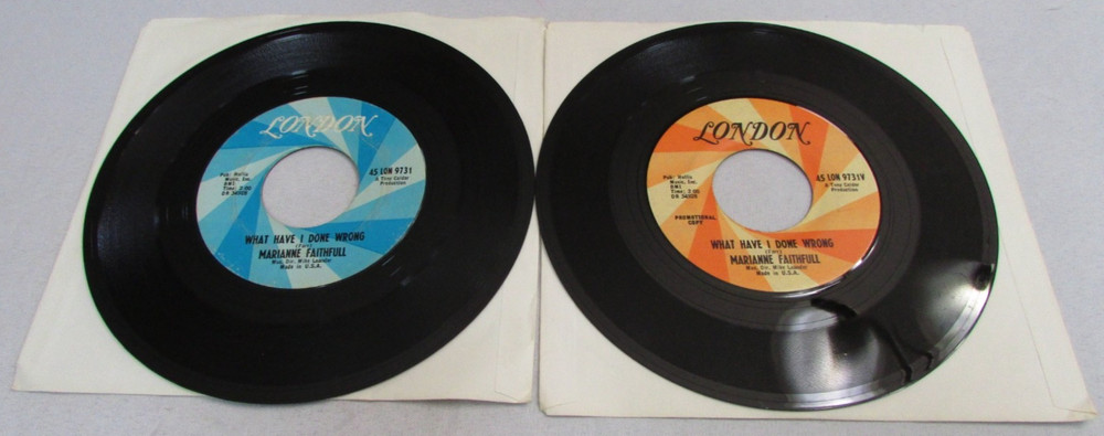 MARIANE FAITHFULL PROMO/ REGULAR 2 COUNT LOT 7″ 45 RPM VINYL NM/NM R34