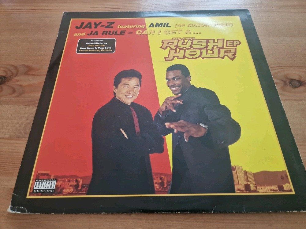 Def Jam’s Rush Hour EP-12″ Vinyl 45-Def Jam Records-VG+/VG