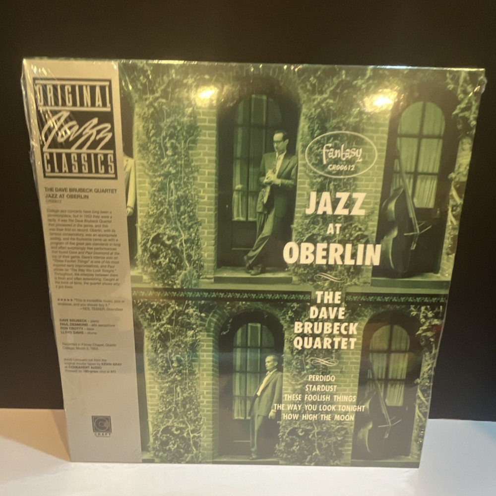Dave Brubeck Quartet Jazz at Oberlin LP Vinyl Jazz Fantasy Reissue CR00612 2023