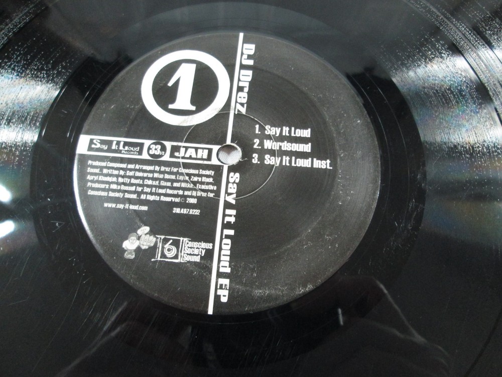 DJ Drez – Say It Loud EP 12″ Vinyl 2000 Hip-Hop/Instrumental/Dub/Cut-Up/DJ