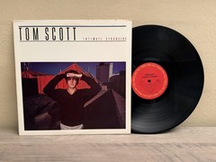 TOM SCOTT INTIMATE STRANGERS SMOOTH JAZZ FUSION COLUMBIA LABEL VINYL LP EX+