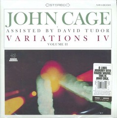 New: JOHN CAGE – Variations IV, Vol. II, Clear Vinyl LP