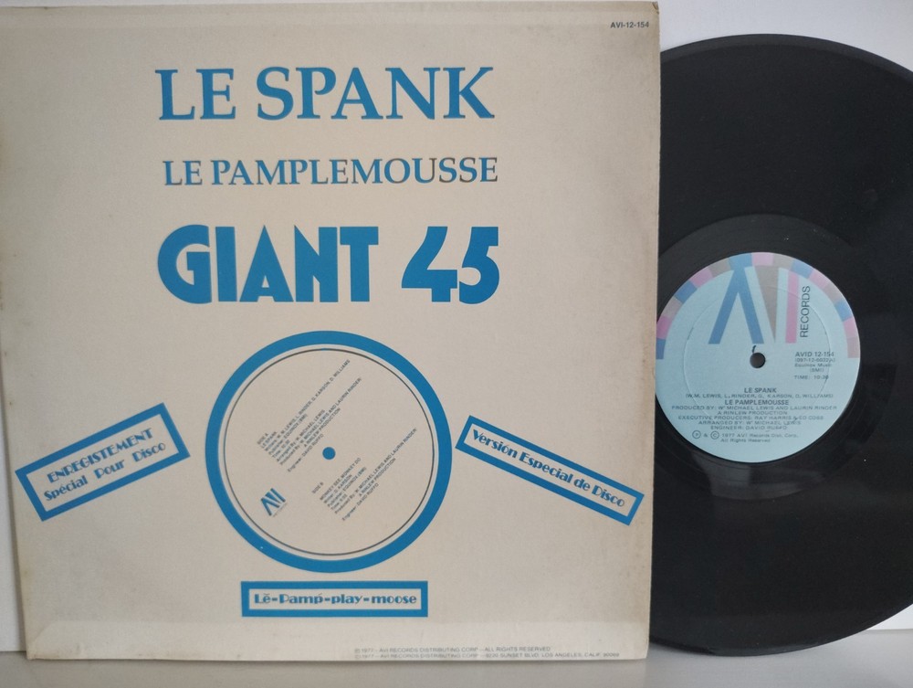 LE PAMPLEMOUSSE – „LE SPANK“ / RINDER & LEWIS / AVI RECORDS 1977