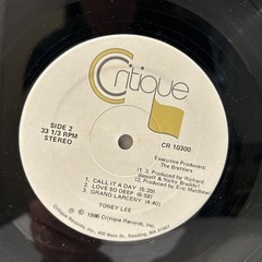 Toney Lee Teaser LP Vinyl Record 1986 Critique CR10300 Boogie Funk Electro Disco