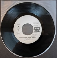 DAVID BOWIE – Underground – (2) Japan Import 45 Releases – White PROMO + Regular