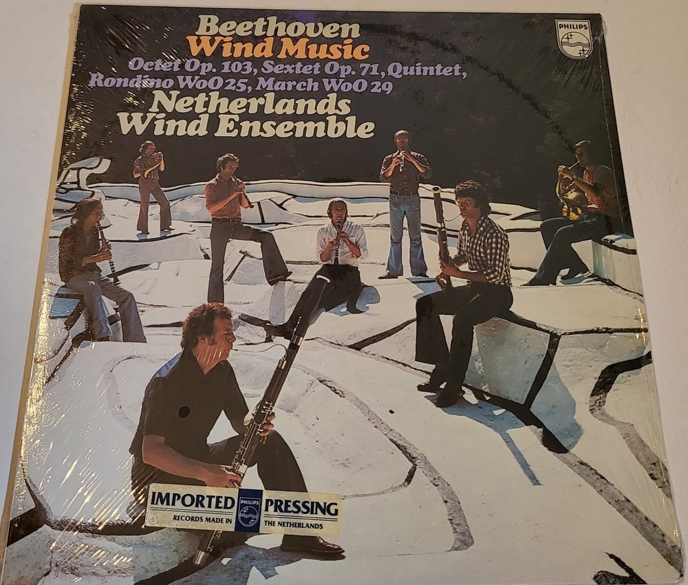 Netherlands Wind Ensemble Beethoven Wind Music 1975 Philips 9500 087 SEALED MINT