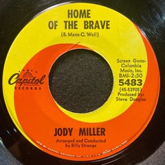 Home Of The Brave/This Is The Life by Jody Miller (Capitol 5483) 7″ VG/VG