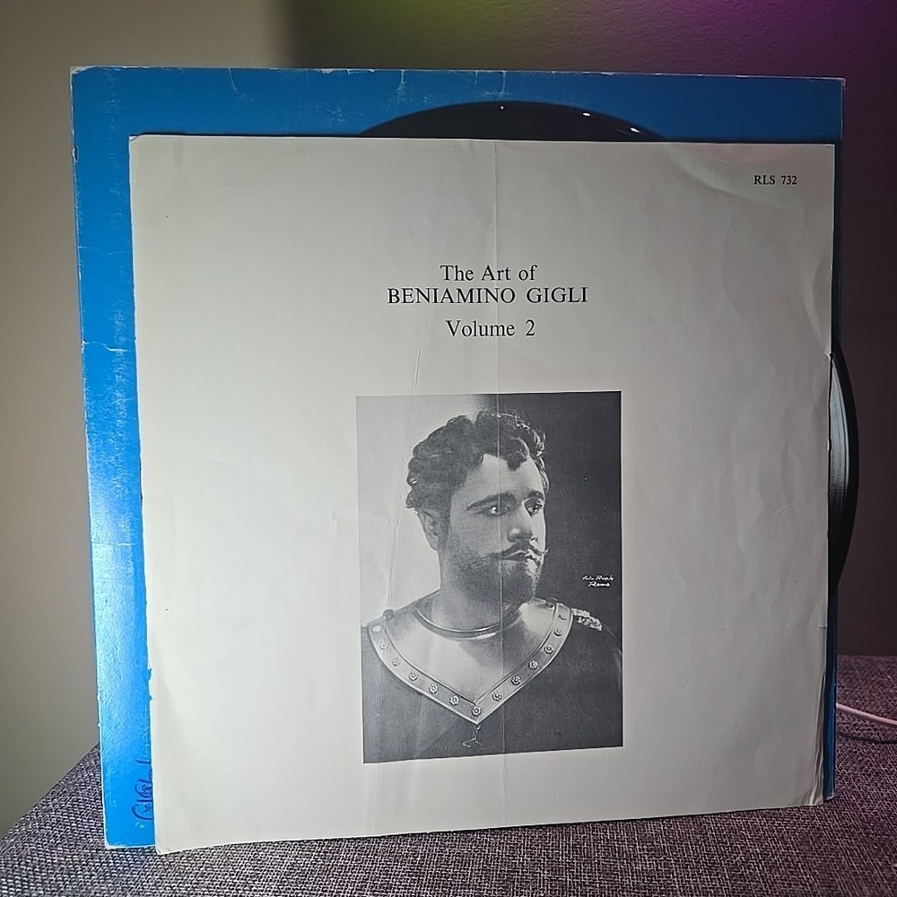 Beniamino Gigli–The Art of Beniamino Gigli Vol. 2–1970s Seraphim–RLS 123 Vinyl