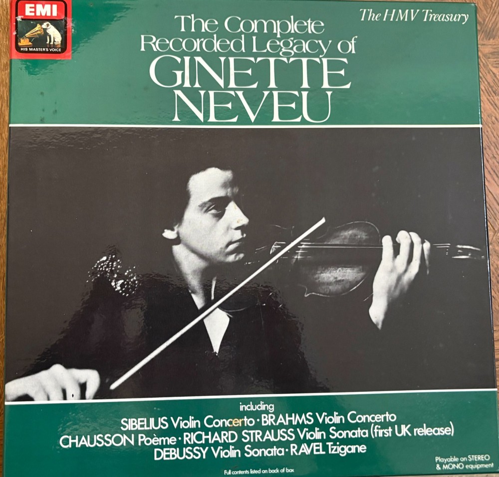 The complete recorded legacy of GINETTE NEVEU / HMV RLS 739