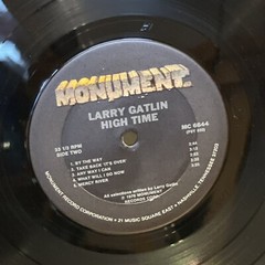 Larry Gatlin High Time (Vinyl, 1976) Monument MC 6644 VG+ LP Record Album