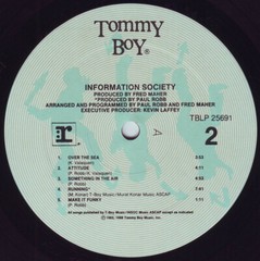INFORMATION SOCIETY: INFORMATION SOCIETY (BLACK VINYL) LP- Tommy Boy Music