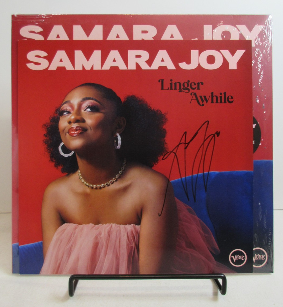 12×12″ Poster SIGNED by SAMARA JOY „Linger Awhile“ LP 2022 Verve Records Vinyl