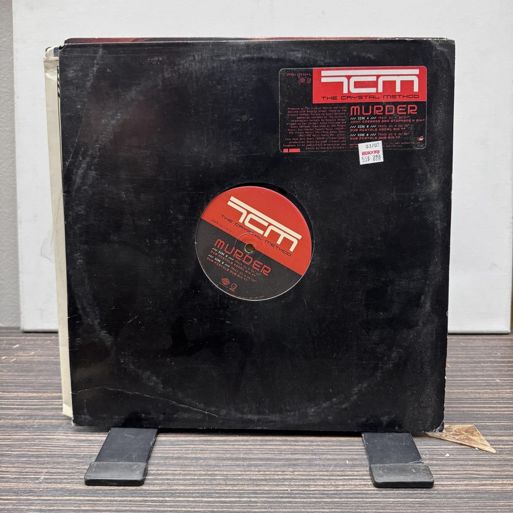 Crystal Method Murder 12 Inch Black Vinyl Single Electronic Big Beat Breaks Used