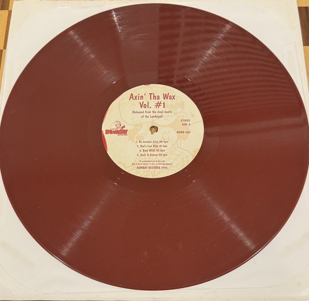 Lumbajak Axin’ Tha Wax Vol. 1 – Red Vinyl Hip Hop Instrumentals Bombay Records