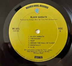 1970 Black Sabbath “Black Sabbath” Vinyl LP 1st. Edition Terre Haute WS 1871 VG+