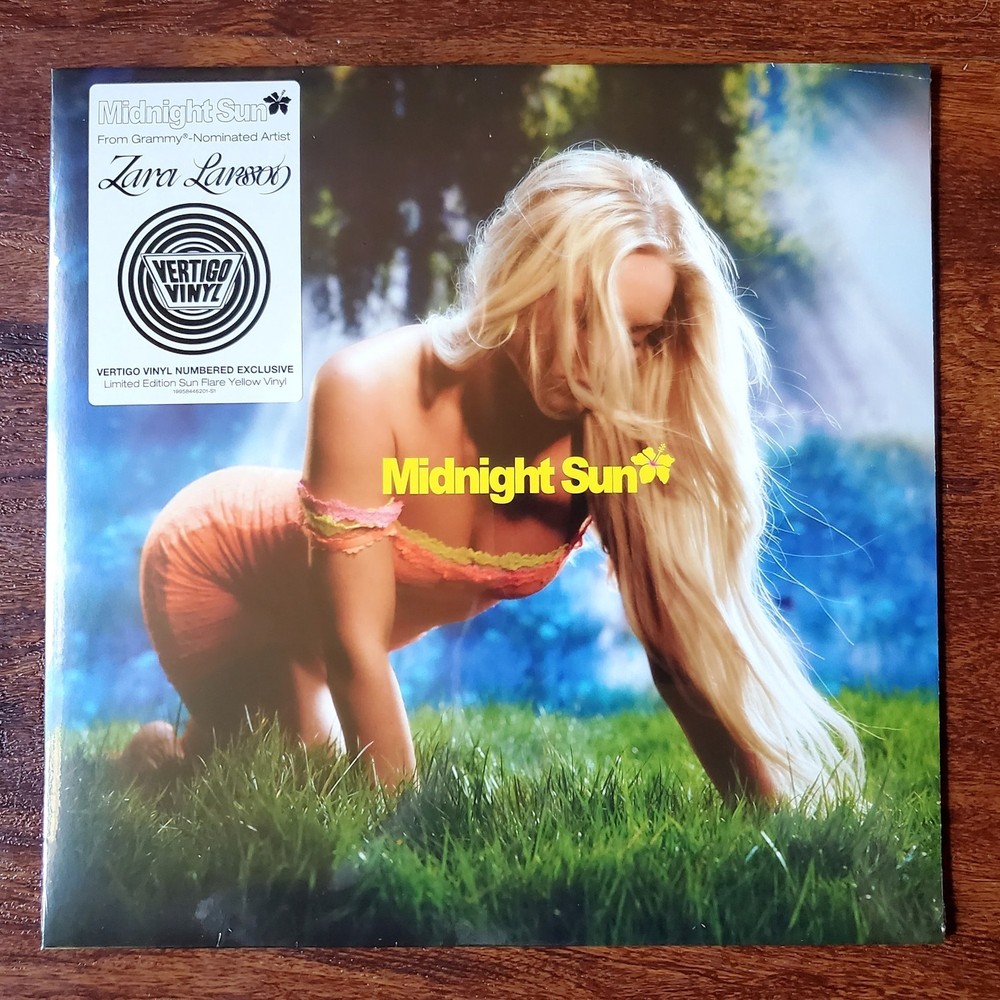 Zara Larsson Midnight Sun Yellow Marble Vertigo Vinyl NUMBER 7xx/3000 SHIPS NOW