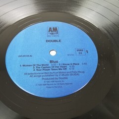Double – Blue 1985 Vinyl Record LP Electronic Pop Synth Pop Disco Album