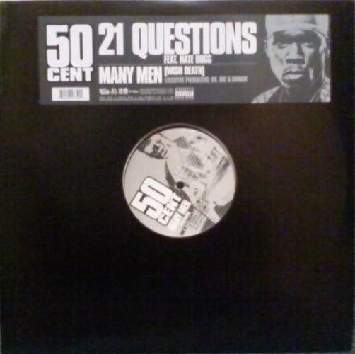 50 Cent – 21 Questions / Many Men [Wish Death] 2003 12″ Interscope Records INTR-