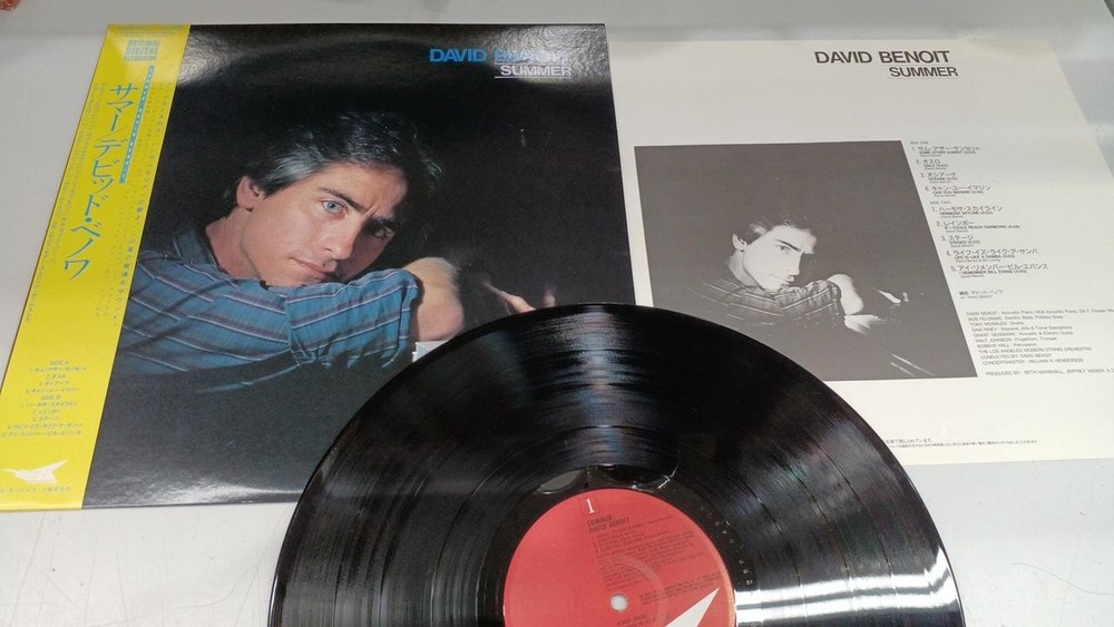 David Benoit/Summer, Japan Issue, with Obi, Vinyl VG+