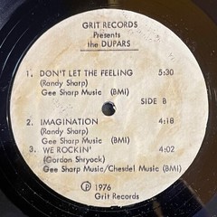 DUPARS+VANETTA FIELDS Love Cookin’ TEST PRESSING 1976 LP ON GRIT Soul Funk Disco