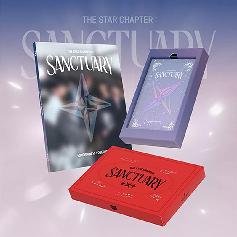 TXT THE STAR CHAPTER : SANCTUARY 7th Mini Album CD+Photo Book+Poster+3 Card+GIFT