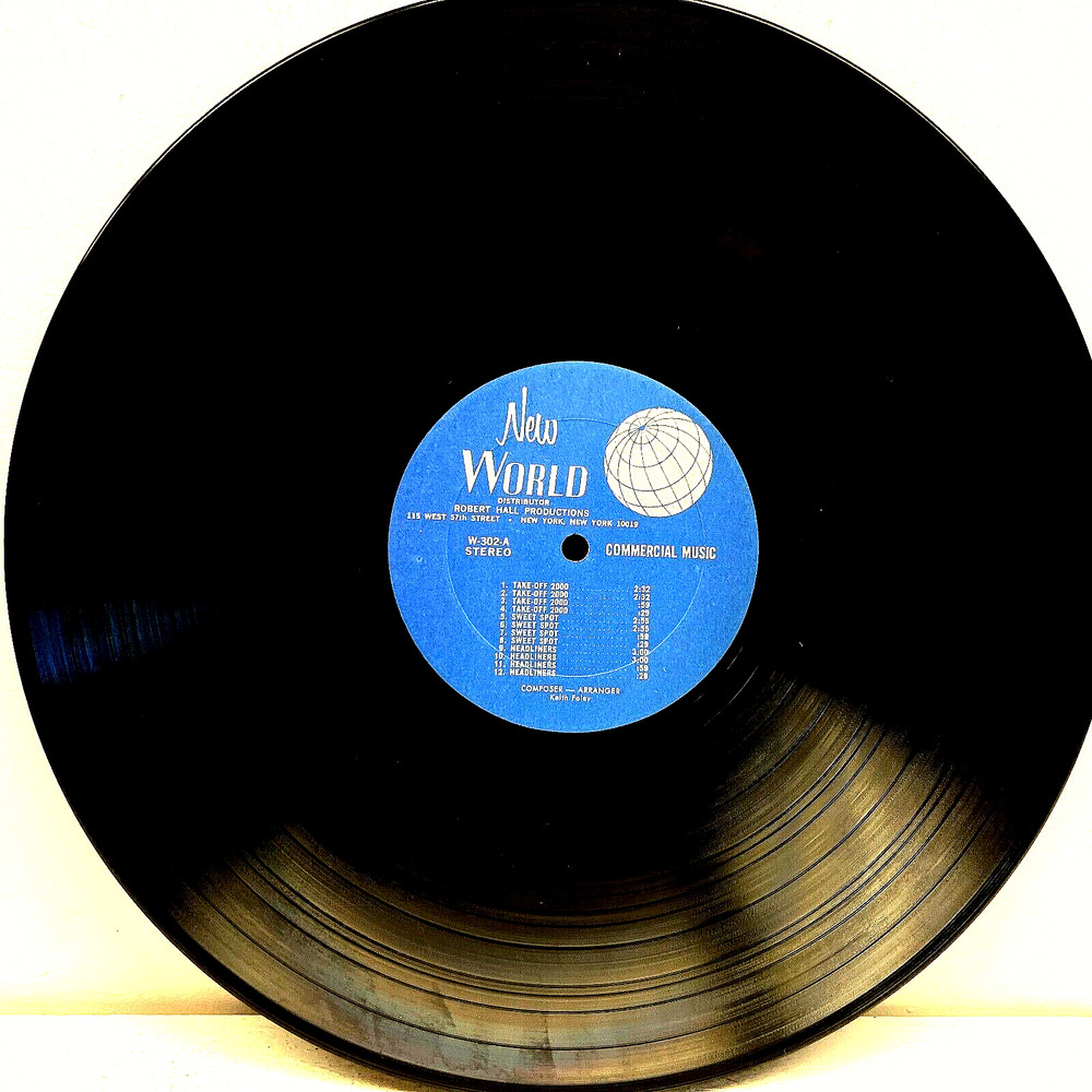 Commercial Library Beats Keith Foley Vinyl New World Records 1st Press W-302