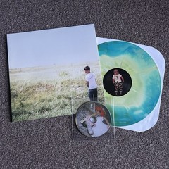 Whirr / Nothing – Split – Run For Cover Records 2014 Green Blue Starburst Vinyl