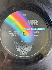 WAR – Galaxy / Lonnie Jordan Junkie To My Music 12 Inch Disco 45 Rpm Play Tested