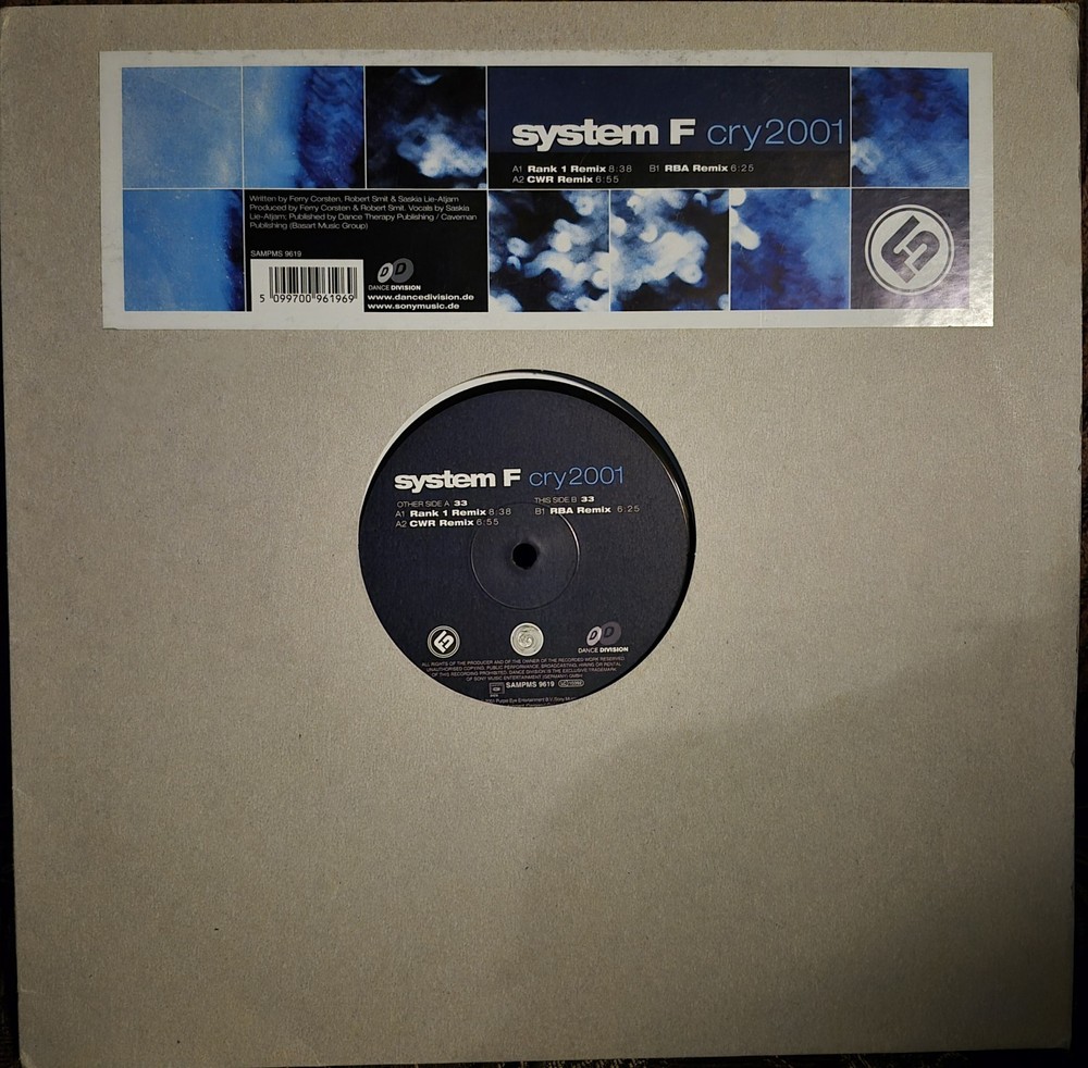 System F – Cry 2001 – Release – LP Record.