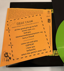 Billie Eilish – Live At Third Man Records 12″ Vinyl LP – Limited Green Version