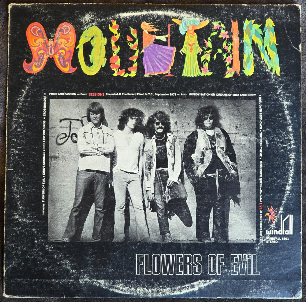 MOUNTAIN ~ FLOWERS OF EVIL ~ LP 1971 ~ EX/VG+