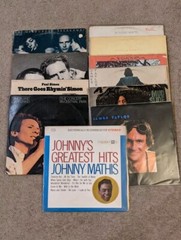 11 Male Pop Rock Records Vinyl LPs Simon Garfunkel Mathis Taylor Seals Crofts
