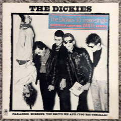 The Dickies – Paranoid ▪ Hideous ▪ You Drive Me Ape WHITE Vinyl 10″ PROMO (EX+)