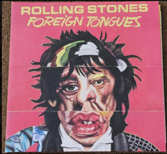 THE ROLLING STONES -FOREIGN TONGUES Baby Pink & Red Smash with Clear Splatter