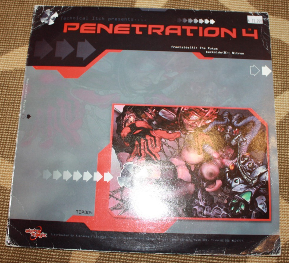 Tech Itch- Rukus/Nitron 12″ Vinyl 2002 Penetration #4, Jungle Drum & Bass TUNE!