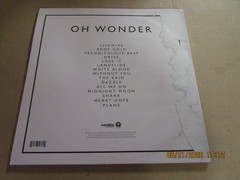OH WONDER Self titled SIGNED WHITE 2XLP Used! 2015 Caroline Island DAMAGED COVER