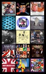 THE WHO album discography magnet (4.5″ x 3.5″)