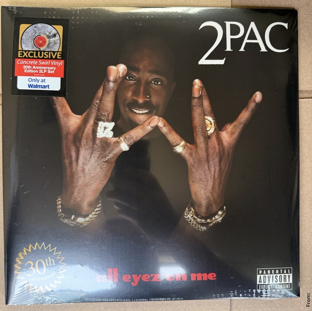 2Pac – All Eyez On Me – 2LP 30th Anniversary Concrete Swirl Vinyl – New & Sealed