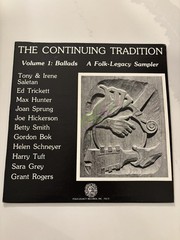 VARIOUS: the continuing tradition, vol. 1 – ballads FOLK-LEGACY 12″ LP 33 RPM