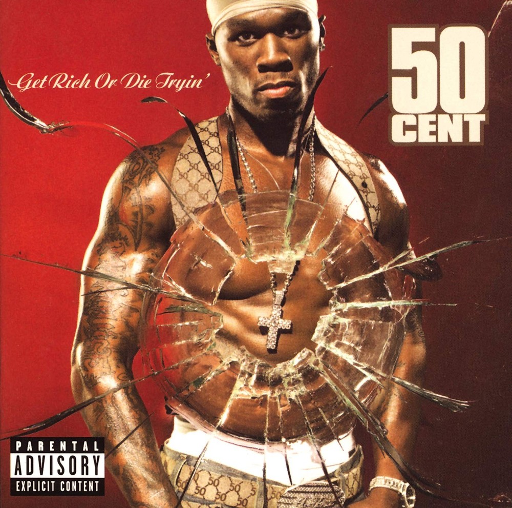 Get Rich or Die Tryin‘ Explicit Lyrics, Clear Colored Vinyl 2XLP