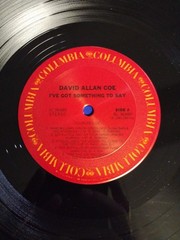 David Allan Coe (EX) I’ve Got Something to Say LP COLUMBIA Inner Sleeve OUTLAW